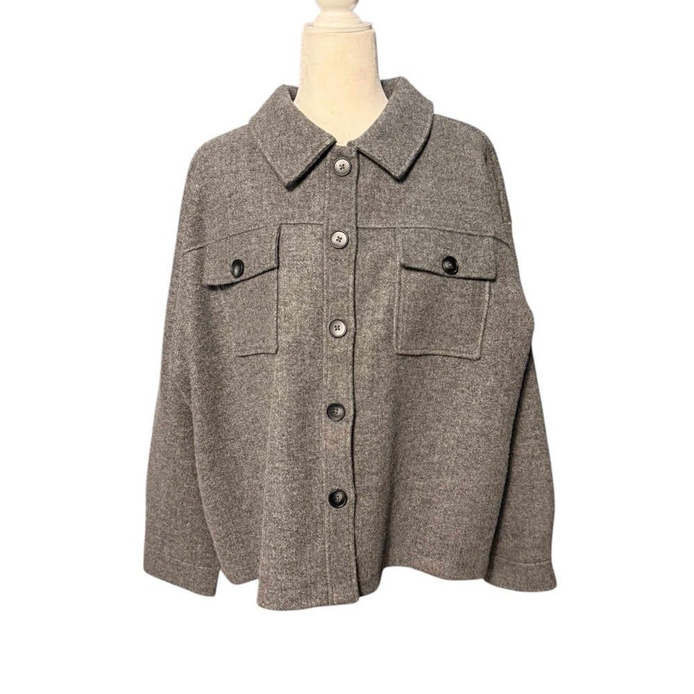 CJ Banks Patch Pocket Button Down Shacket 1X - image 3